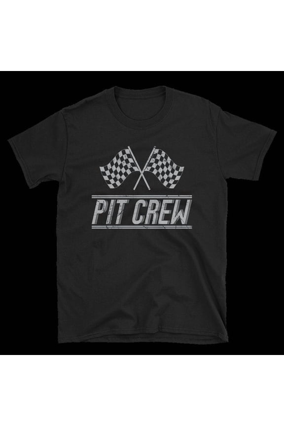 Funny Pit Crew Car Racing Mechanic Race Track Team Graphic Novelty T Shirt,for unisex up to size 5XL