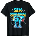 thumbnail image 1 of Funny Pixel Art Six Seven Number School for Unisex Short Sleeve Graphic T-Shirt, 1 of 6