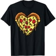 thumbnail image 1 of Funny Pizza Heart Pepperoni Food Lover Gift Men Women Kids T-Shirt, 1 of 4