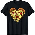 thumbnail image 1 of Funny Pizza Heart Pepperoni Food Lover Gift Men Women Kids T-Shirt, 1 of 4