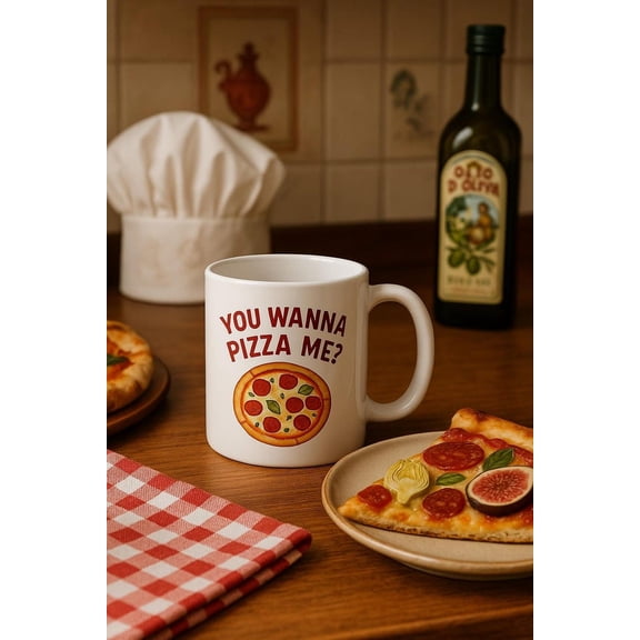 Funny Pizza Mug SarC1Astic Italian Humor Coffee Mug