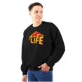 thumbnail image 1 of Funny Pizza Slice of Life Joke Sweatshirt for Men or Women Brisco Brands S, 1 of 6