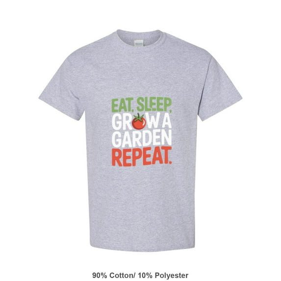 Funny Plant Lover And Gardener Quote Eat Sleep Grow A Garden Repeat Unisex T-Shirt, up to size 5XL