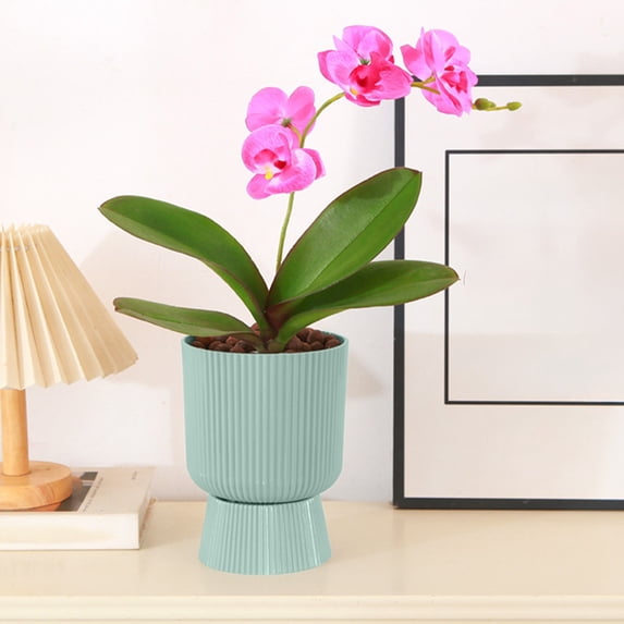 Funny Plant Pots – Creative Split Design Flower Pot with Drainage Holes, Cute Resin Flower Pots for Home and Office Decor