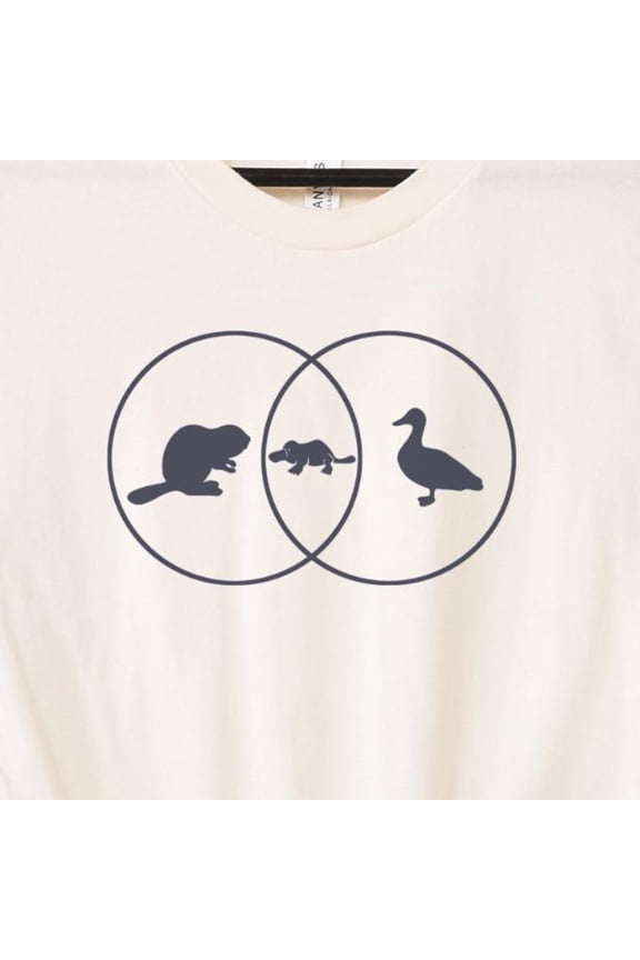 Funny Platypus Venn Diagram Shirts Duck Beaver TShirt Tees Animal Graphic Tshirt Tee Ven S