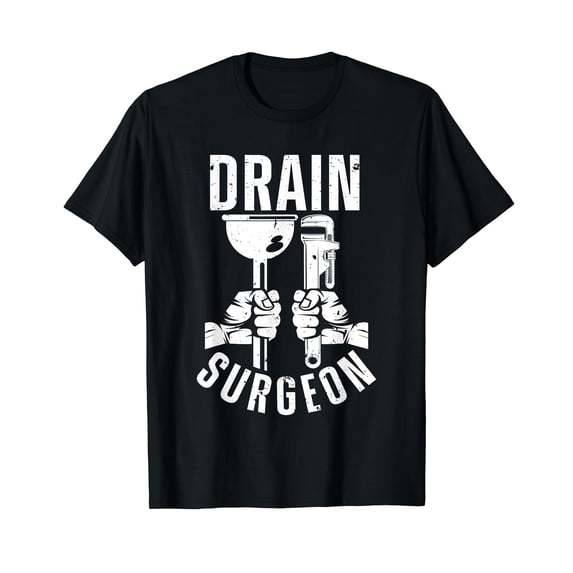 Funny Plumber Art For Men Women Plumbing Steamfitter Tools T-Shirt