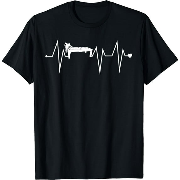 Funny Pocket Billiards Player Heartbeat Heart Pulse Rate EKG T-Shirt