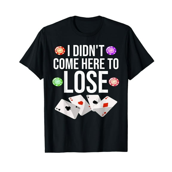 Funny Poker Gift For Men Women Poker Player Cool Card Game T-Shirt