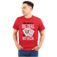 thumbnail image 1 of Funny Poker Hand Nevada NV Tourism Men's Big & Tall Crewneck Graphic Tee Brisco Brands 2X, 1 of 5