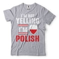 thumbnail image 1 of Funny Poland Shirt I'm Not Yelling I'm Polish Shirt Polish Gifts Poland Flag Tee (X-Large Grey), 1 of 6