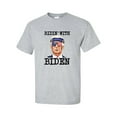 thumbnail image 1 of Funny Policial Ridin' With Biden Joe Biden in Sunglasses American Flag Short Sleeve T-shirt-Sport Grey-xl, 1 of 4