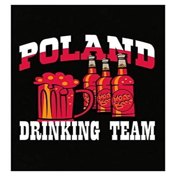 Funny Polish Drinking Team Poster - Wall Decor for Celebrating Polish Pride Gift