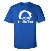 Funny Political Feel The Bern Adult Unisex Short Sleeve T-Shirt-Black-Medium