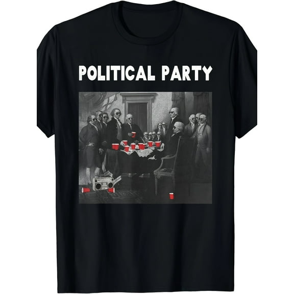 Funny Political Party Beer Drinkers Founding Fathers T-Shirt