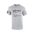 thumbnail image 1 of Funny Politics Definition Dictionary Blood Sucking Parasites American Flag Sleeve Mens Short Sleeve T-shirt Graphic Tee-Sports Grey-large, 1 of 4