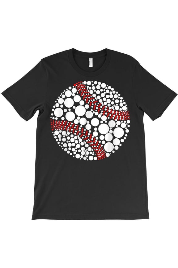 Funny Polka Dot Baseball Ball Cool Sport Happy Dot Day Themed Themed H37733 Unisex T-Shirt, Up to 5XL Available
