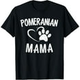 thumbnail image 1 of Funny Pomeranian Mama Gift Pet Lover Apparel Dog Pom Mom T-Shirt, 1 of 3