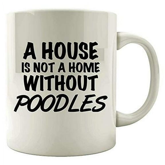 Funny Poodles 11 oz Coffee Mug - Gift for Dog Lovers White Ceramic