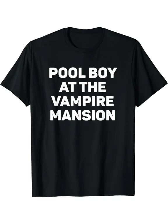 Funny Pool Boy At The Vampire Mansion Funny EMO Vamp Goth Way Unisex T-Shirt