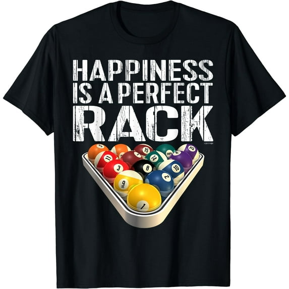 Funny Pool TShirt: Perfect Rack Billiards Tee T-Shirt