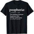 thumbnail image 1 of Funny Poop Definition Shirt That Says Poophoria, Fun Poo Tee, 1 of 4