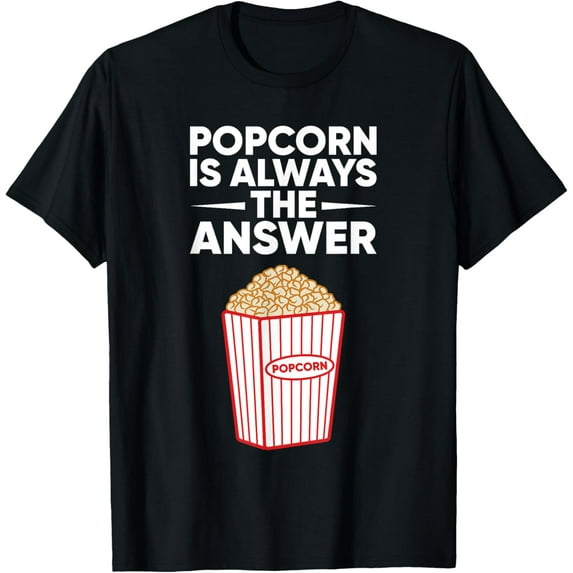 Funny Popcorn Design For Kids Men Women Corn Popcorn Maker T-Shirt