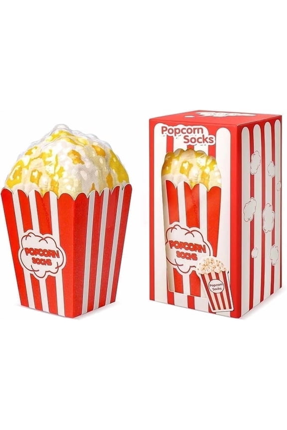 Funny Popcorn Socks Box for Men Dad Women Teen Boys - Funny Gifts Novelty Crazy Silly Cool Socks-Easter Fathers Valentines Birthday Gag Christmas Gifts Stocking Stuffers
