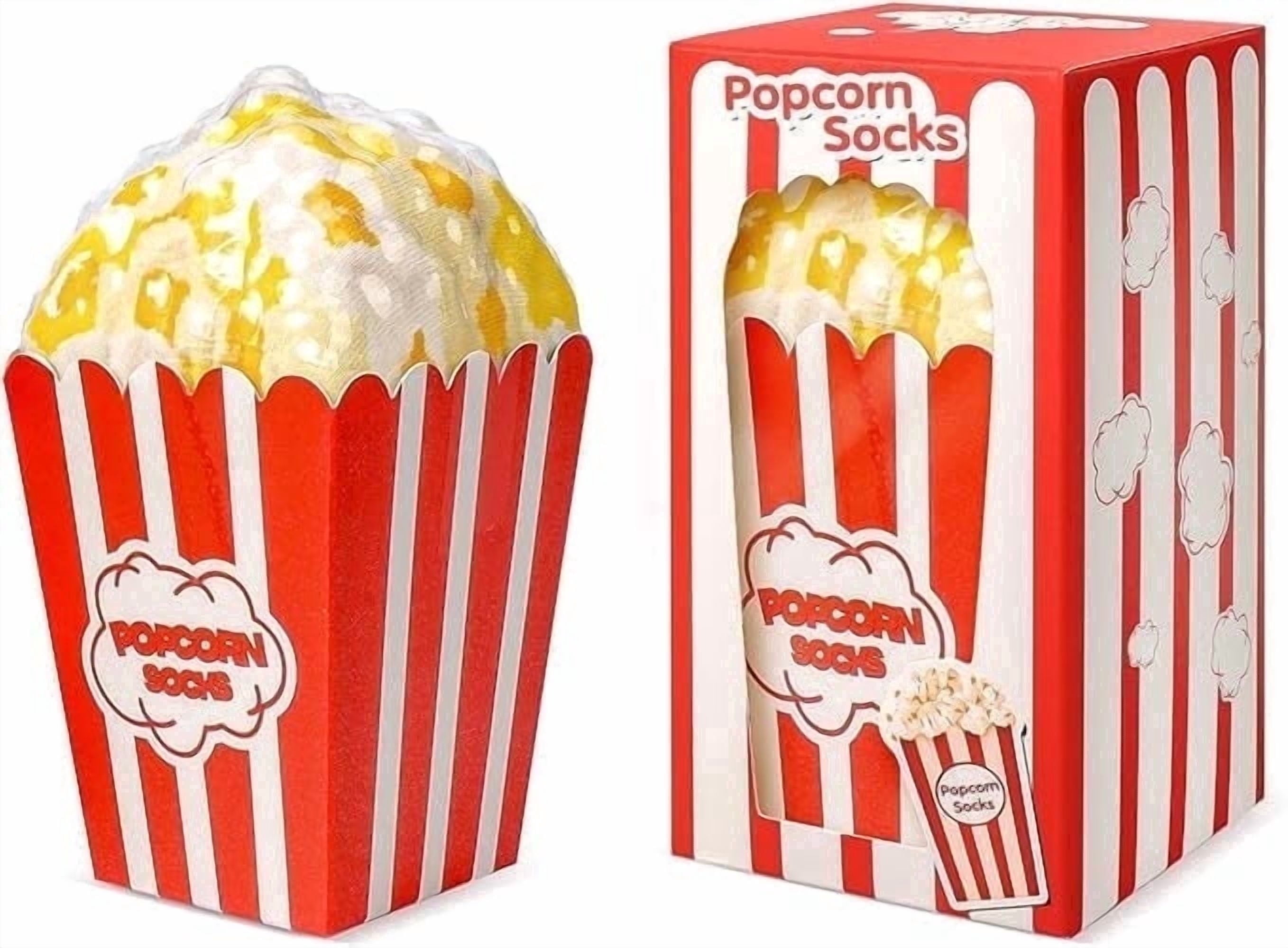 Funny Popcorn Socks Box for Men Dad Women Teen Boys - Funny Gifts Novelty Crazy Silly Cool Socks-Easter Fathers Valentines Birthday Gag Christmas Gifts Stocking Stuffers