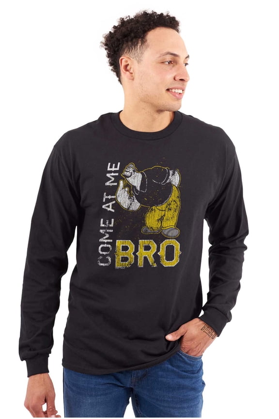 Funny Popeye Come at Me Bro Bluto Long Sleeve TShirt Men Women Brisco Brands S