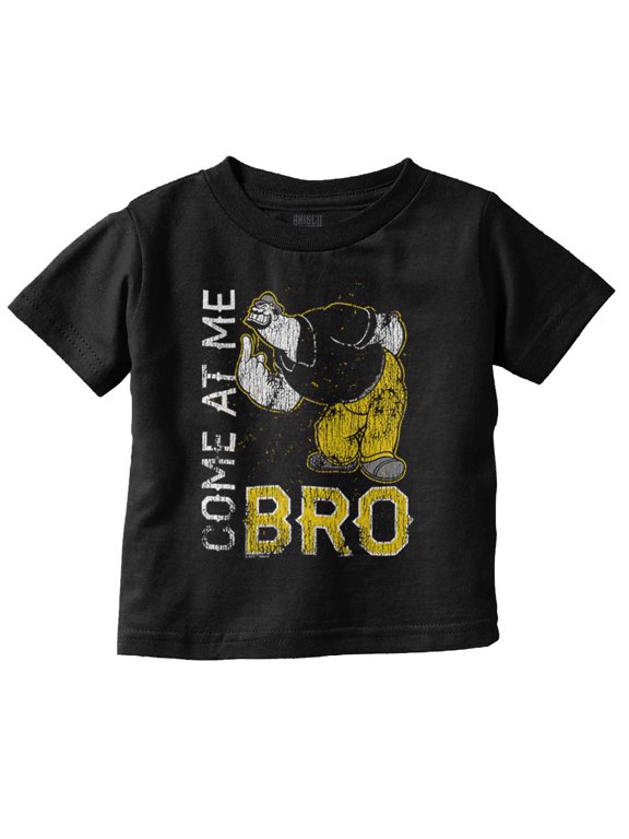 Funny Popeye Come at Me Bro Bluto Toddler Boy Girl T Shirt Infant Toddler Brisco Brands 18M