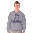 thumbnail image 1 of Funny Popeye Exhausted Dad Joke Men's Crewneck Sweatshirt Brisco Brands S, 1 of 6