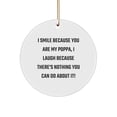 thumbnail image 1 of Funny Poppa Gifts from Men to Poppa Circle Ornament for Christmas, 1 of 1