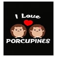 thumbnail image 1 of Funny Porcupine Poster - I Love Porcupines Quill Humor for Wildlife Lovers, 1 of 1