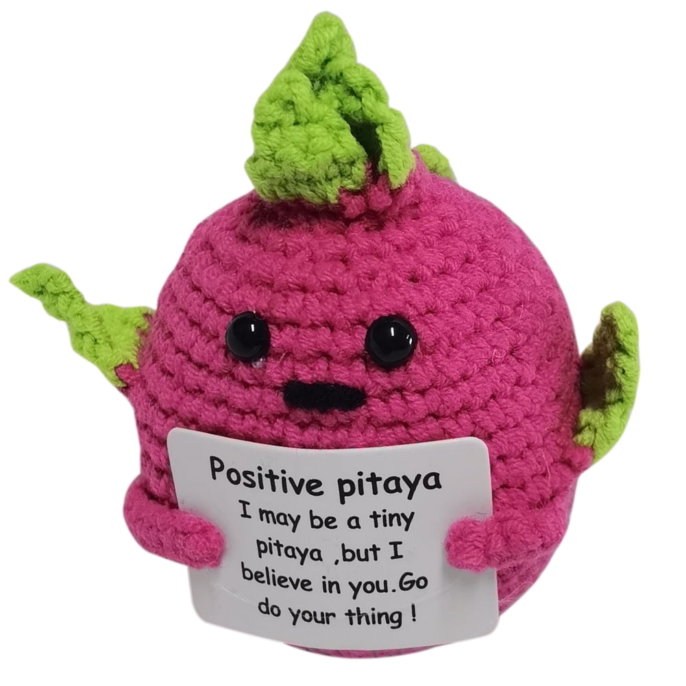  BELCOSD Cute Positive Potato, 3 inch Funny Mini Crochet  Positive Potato Doll with Positive Card, Emotional Support Potato Cheer Up  Gifts for Friends, Party, Birthday, New Year : Home & Kitchen