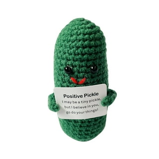 Funny Positive Potato Doll, Knitting Potato Cute Toys Games with Card,  Funny Knitted Potato Doll, Knitted Doll for Car, New Year Holiday Desk  Style B