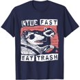 thumbnail image 1 of Funny Possum Raccoon Live Fast Eat Trash Street Cats Squad Unisex T-Shirt for Men Women Kids Toddler,Navy Color,Size M, 1 of 5