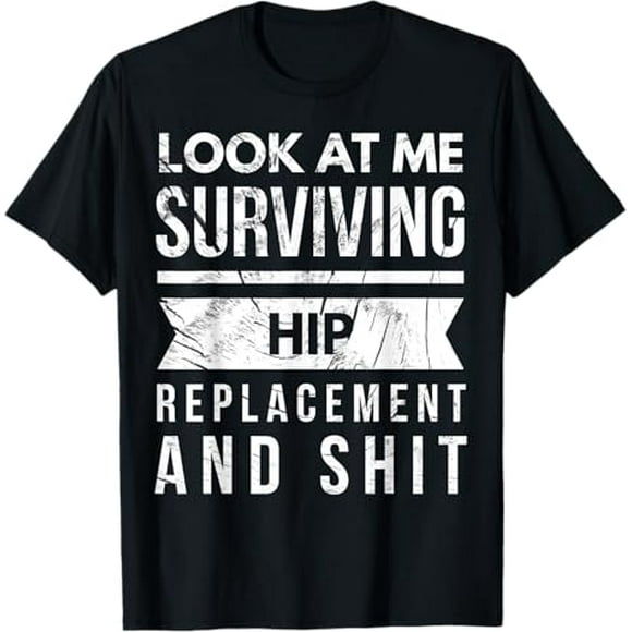 Funny Post Surgery Gag Gifts Get Well Soon Hip Replacement T-Shirt