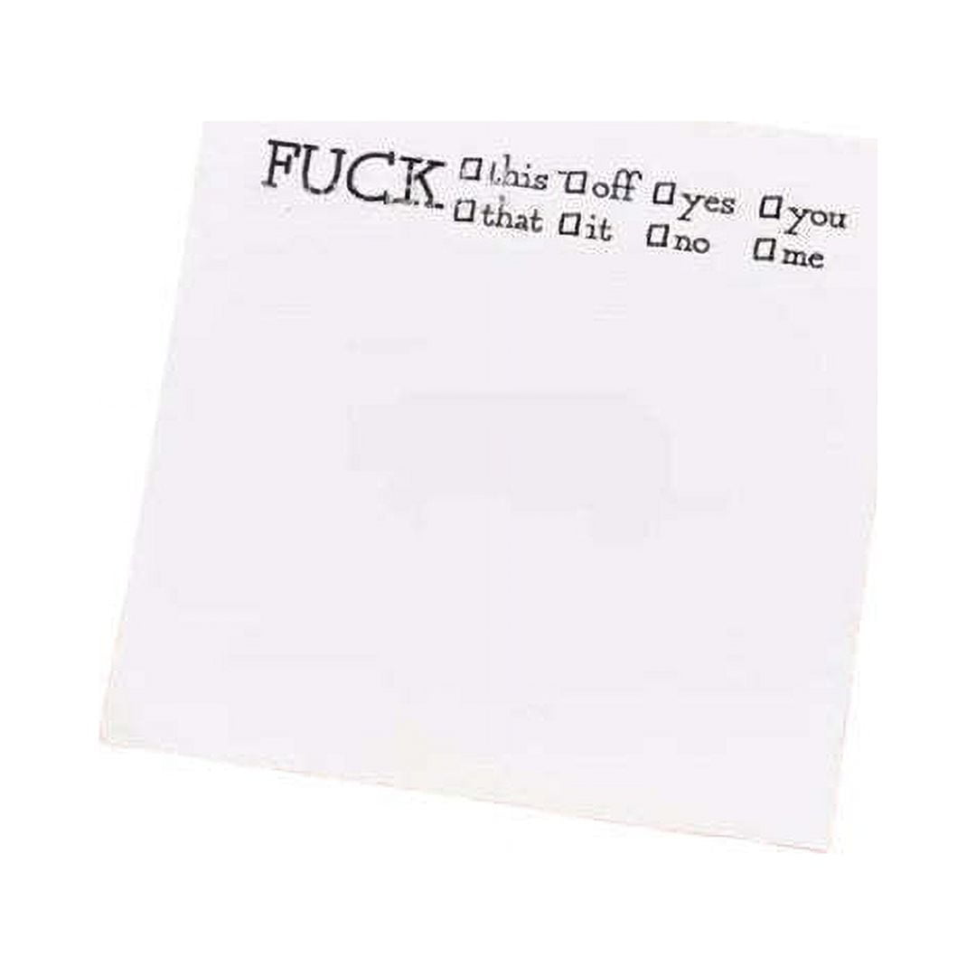 Funny Postit Notes Snarky Novelty Office Supplies Funny Rude Desk
