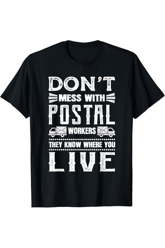 Funny Postal Carrier Post Office Mailman Rural Mail Carrier T-Shirt
