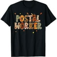 thumbnail image 1 of Funny Postal Worker Pumpkin Autumn Tree Fall Leaves Mens T-Shirt, 1 of 7