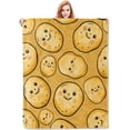 thumbnail image 1 of Funny Potato Blanket,Cute Potatoes Flannel Throw Blankets,Soft Warm Lightweight Cozy Plush Throws for Bedroom Sofa Home Decor Gifts for Women Girls 80"x60", 1 of 6