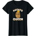 thumbnail image 1 of Funny Potato Cute Kawaii Style Smiling Potato Queen T-Shirt, 1 of 3