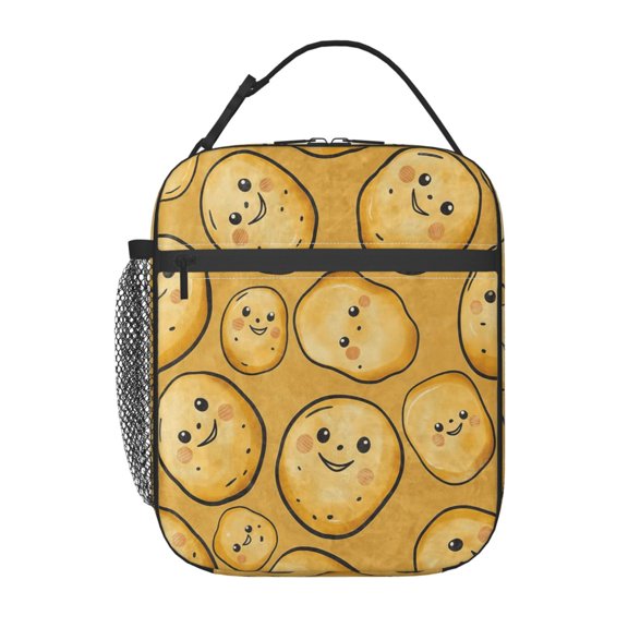 Funny Potato Lunch Bag Portable Thermal Lunch Box for Men and Women