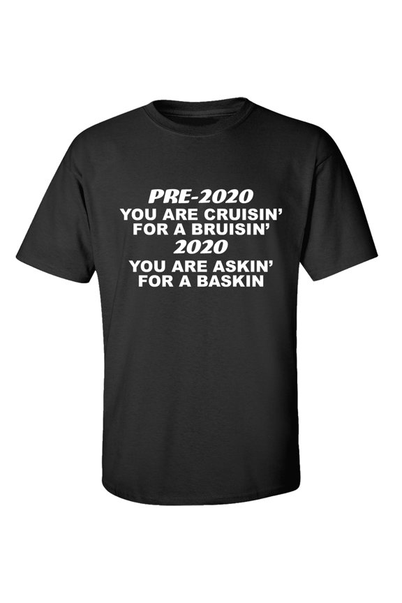 Funny Pre-2020 & During 2020 Unisex Short Sleeve T-shirt-Black-large