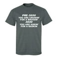 thumbnail image 1 of Funny Pre-2020 & During 2020 Unisex Short Sleeve T-shirt-Dark Heather-5xl, 1 of 4