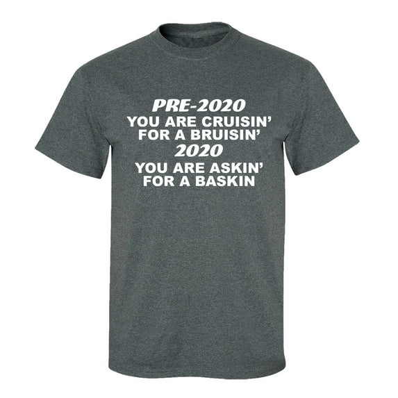 Funny Pre-2020 & During 2020 Unisex Short Sleeve T-shirt-Dark Heather-5xl