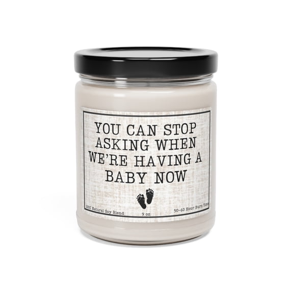 Funny Pregnancy Announcement, New Grandparent Gift, Pregnancy Baby Candle