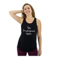 thumbnail image 1 of Funny Pregnancy Shirts for Women Pregnancy Announcement Tops Mom to Be Gift Pregnant Again Black Small, 1 of 6