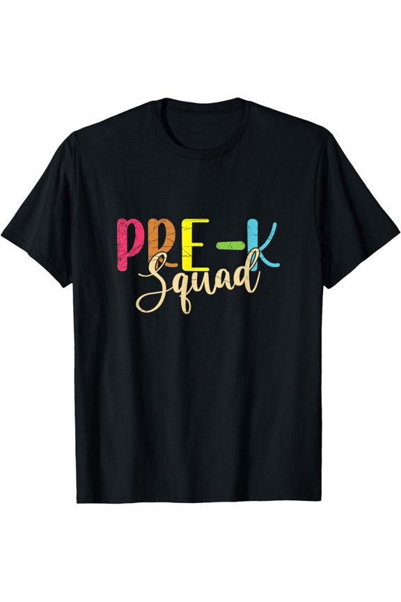 Funny Prek Squad Preschool Teacher Gift Teacher T-Shirt
