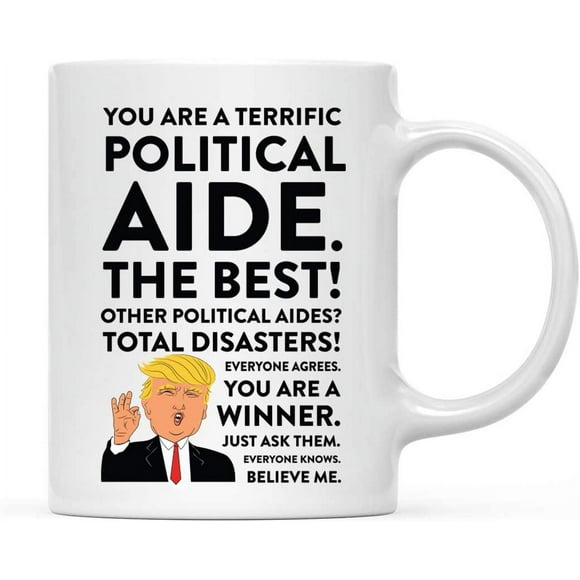 Funny President Coffee Mug Gag Gift, Political Aide, 1-Pack, Includes Gift Box, Christmas Birthday Graduation Novelty Gift Ideas